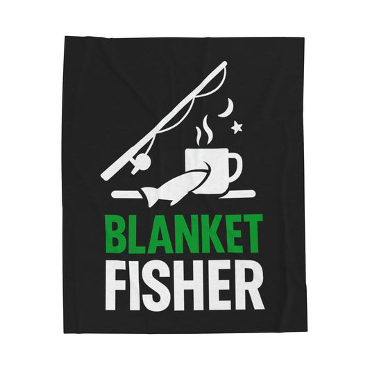 Blanket Fisher Fishing Plush Blanket