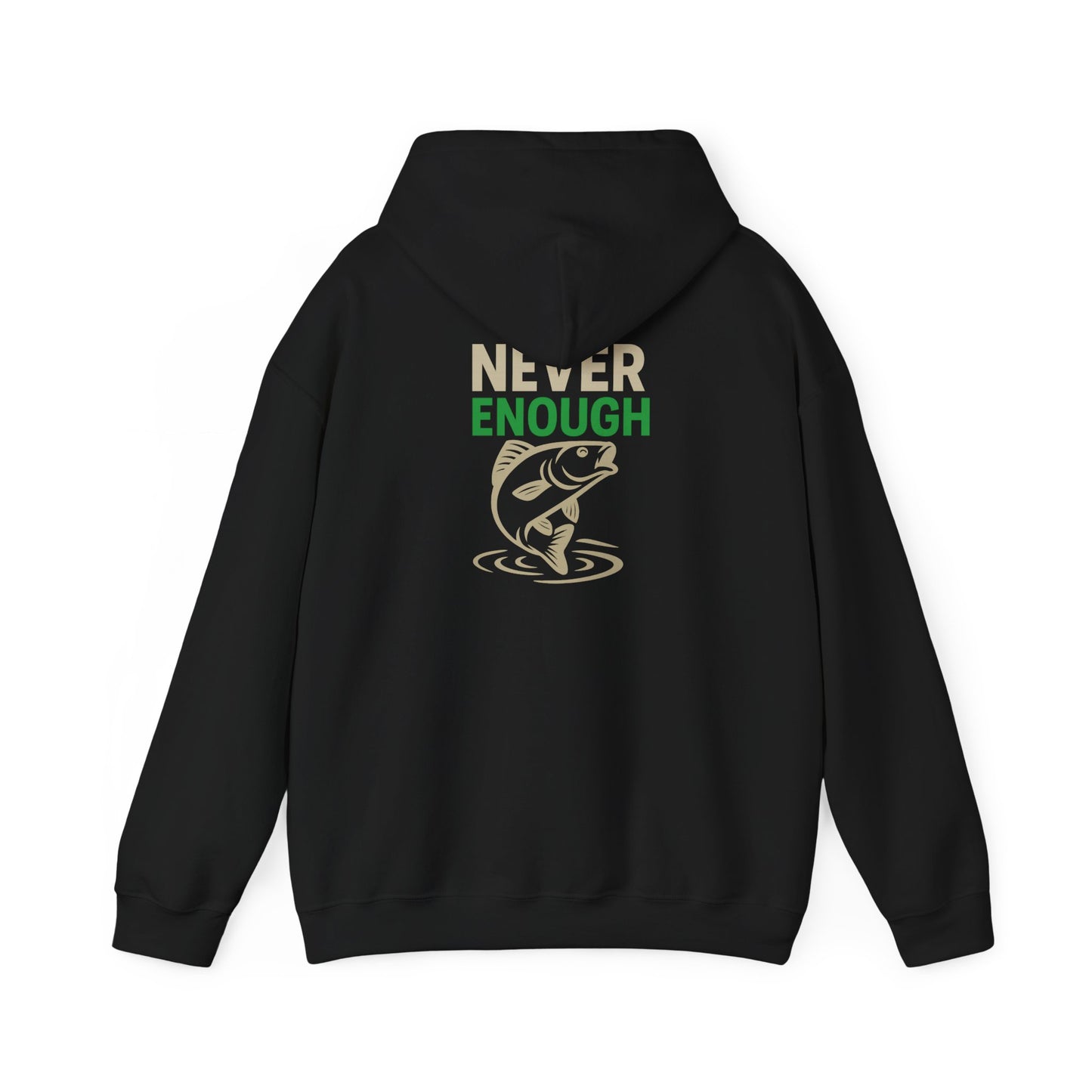 Fishing Themed Hoodie: Perfect for Anglers, One More Cast, Never Enough, Gift for Dad, Cozy Fishing Apparel