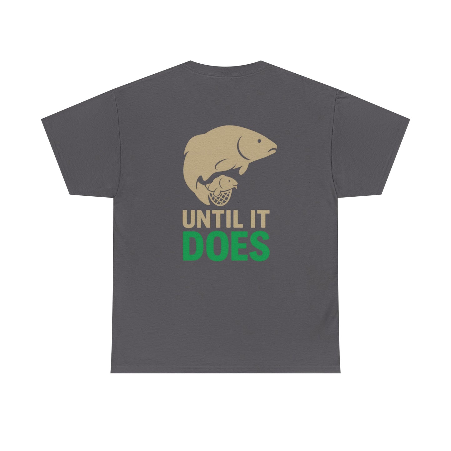 Funny Fishing Tee, Unisex Heavy Cotton Tee, Size Doesn't Matter Shirt, Fishing Gift, Humor Tee for Anglers