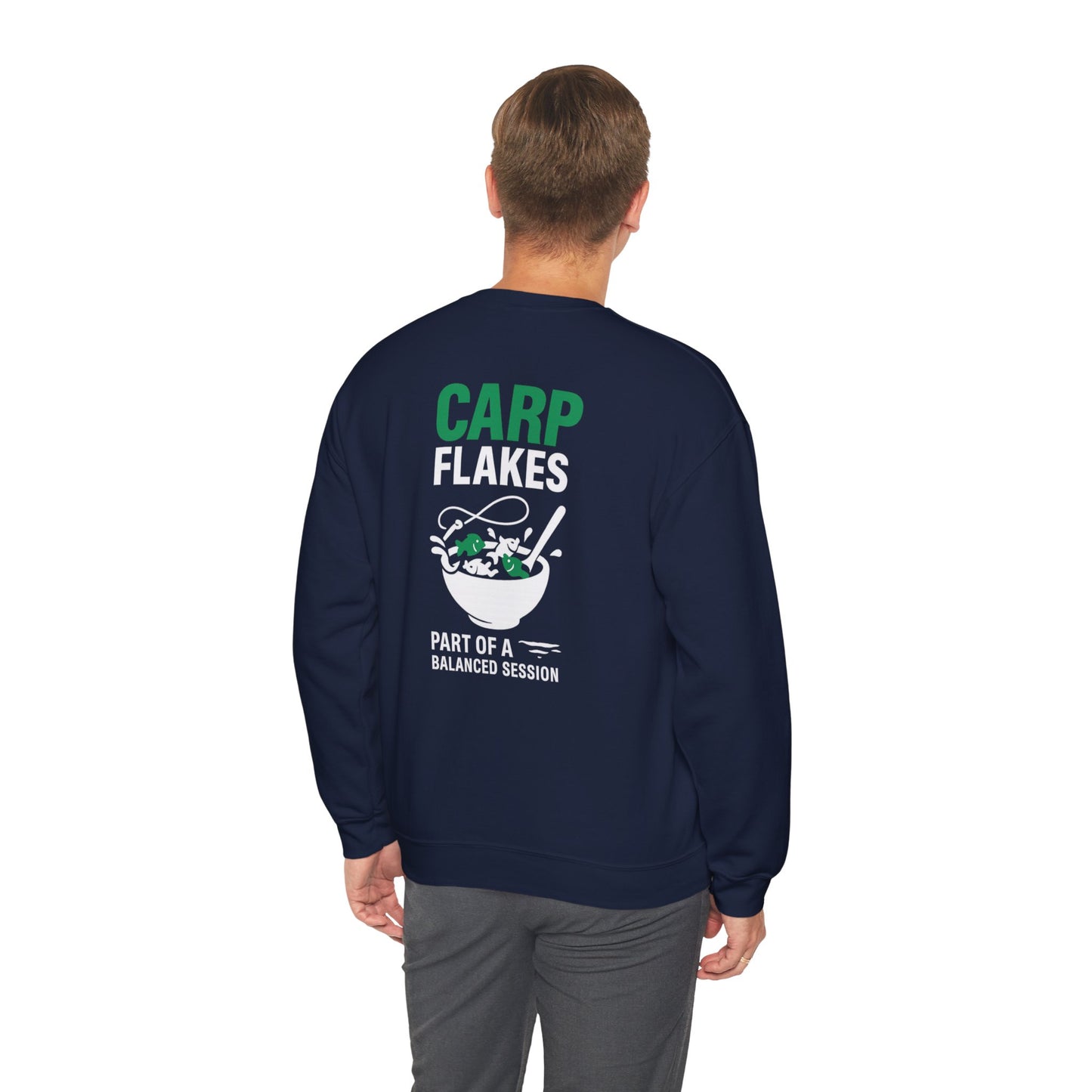 Carp Flakes Sweatshirt – Front & Back Design