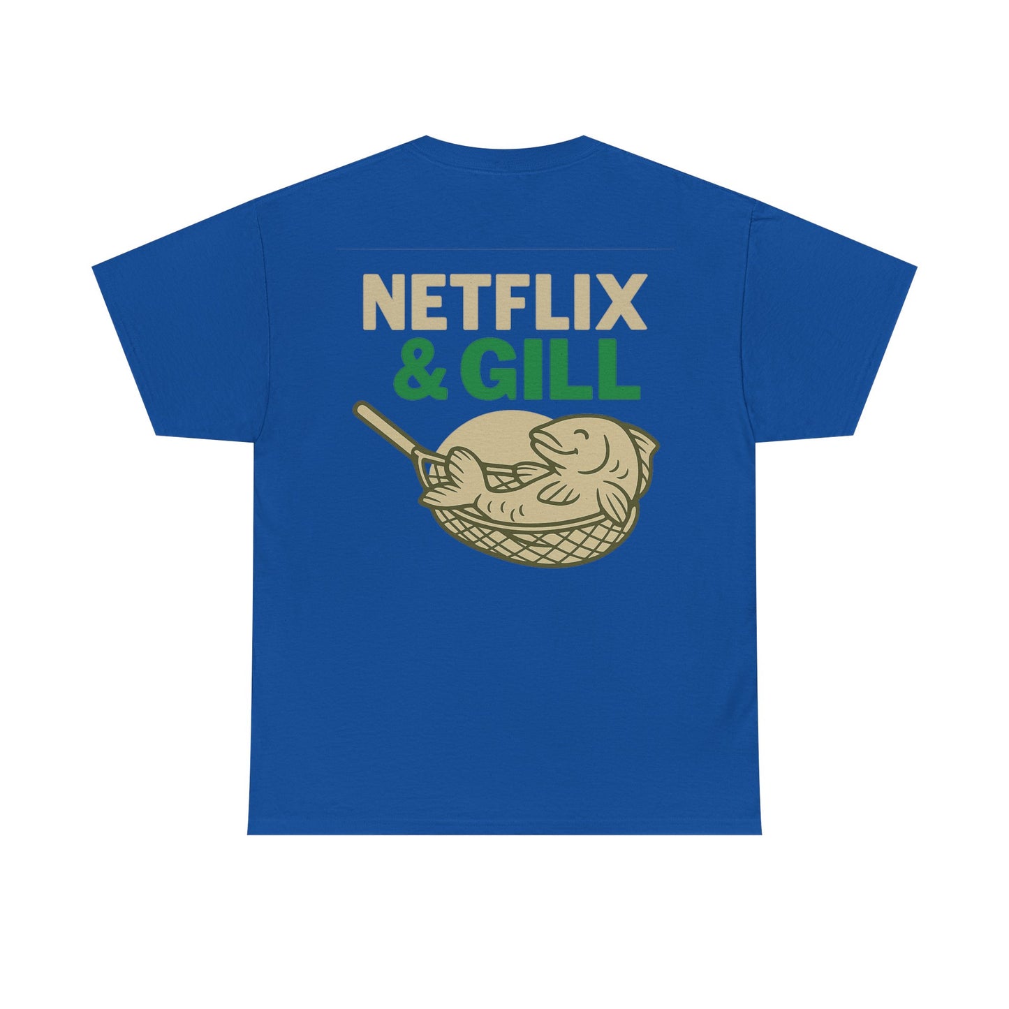 Netflix & Chill Fishing Tee, Unisex Cotton T-Shirt for Fishing Lovers, Gift for Anglers, Perfect for Outdoors, Casual Wear