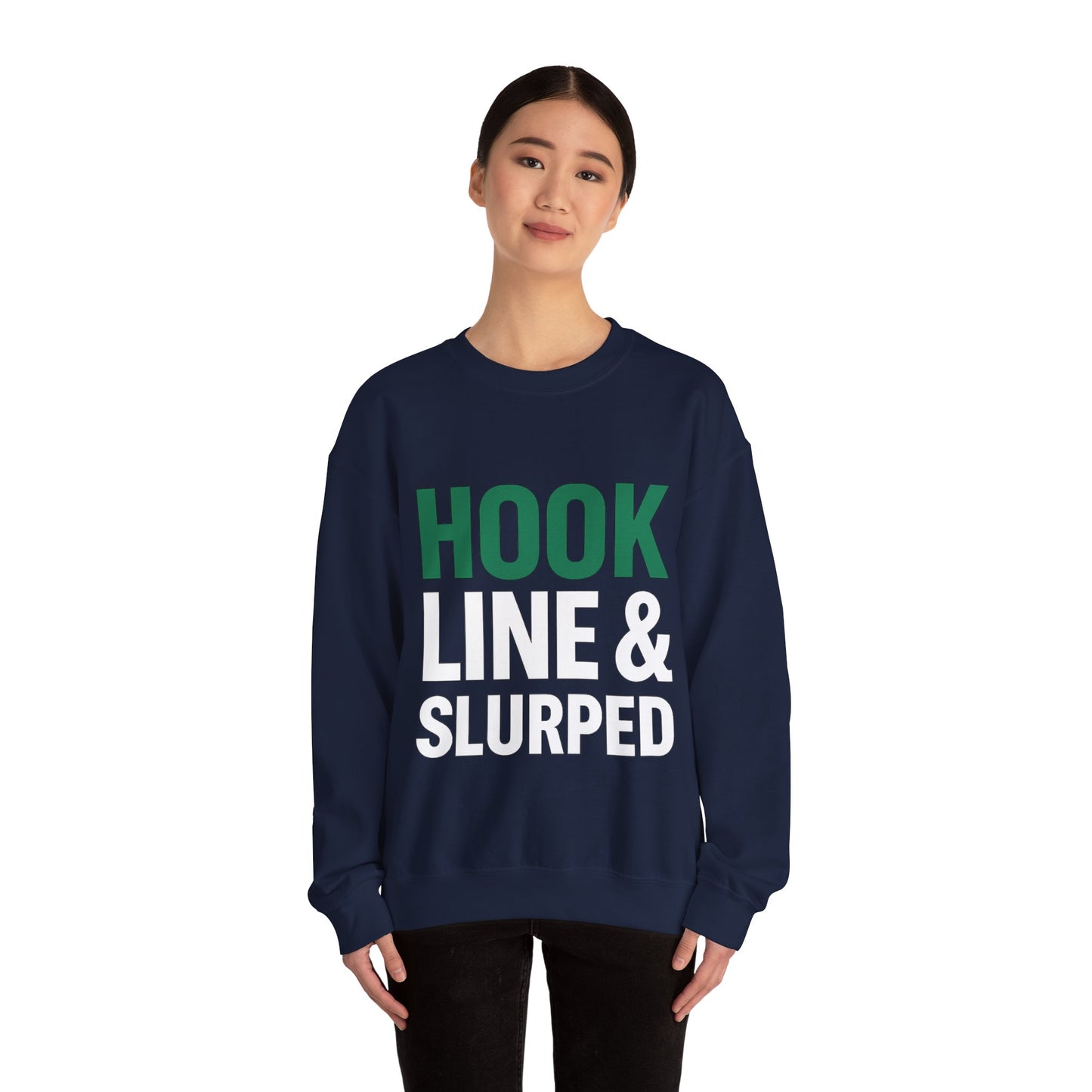 Hook Line & Slurped Jumper – Front & Back Design
