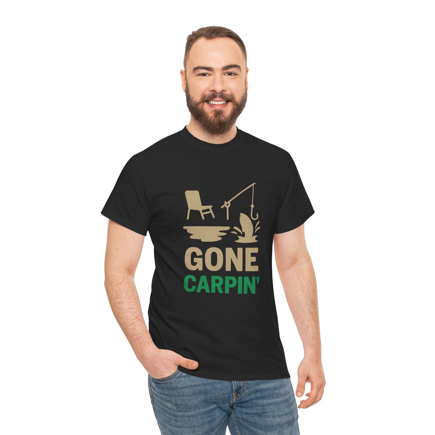 Gone Carp'in Fishing Tee, Unisex Fishing Shirt, Outdoor Adventure Apparel, Father's Day Gift, Weekend Getaway Outfit