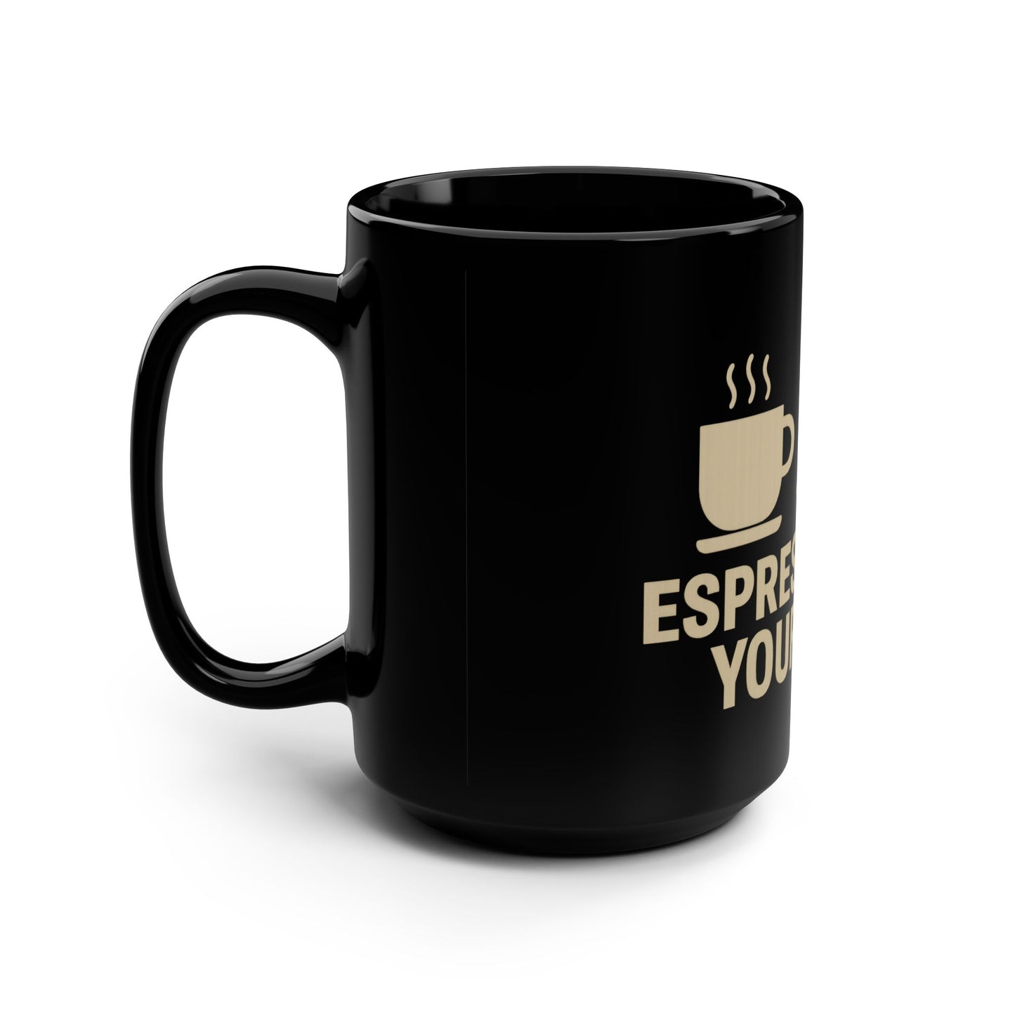 Espresso Your Cast Fishing Mug | 15oz Black Coffee Cup for Anglers, Fishing Enthusiasts, Personalized Gift, Fishing Decor, Sportsman