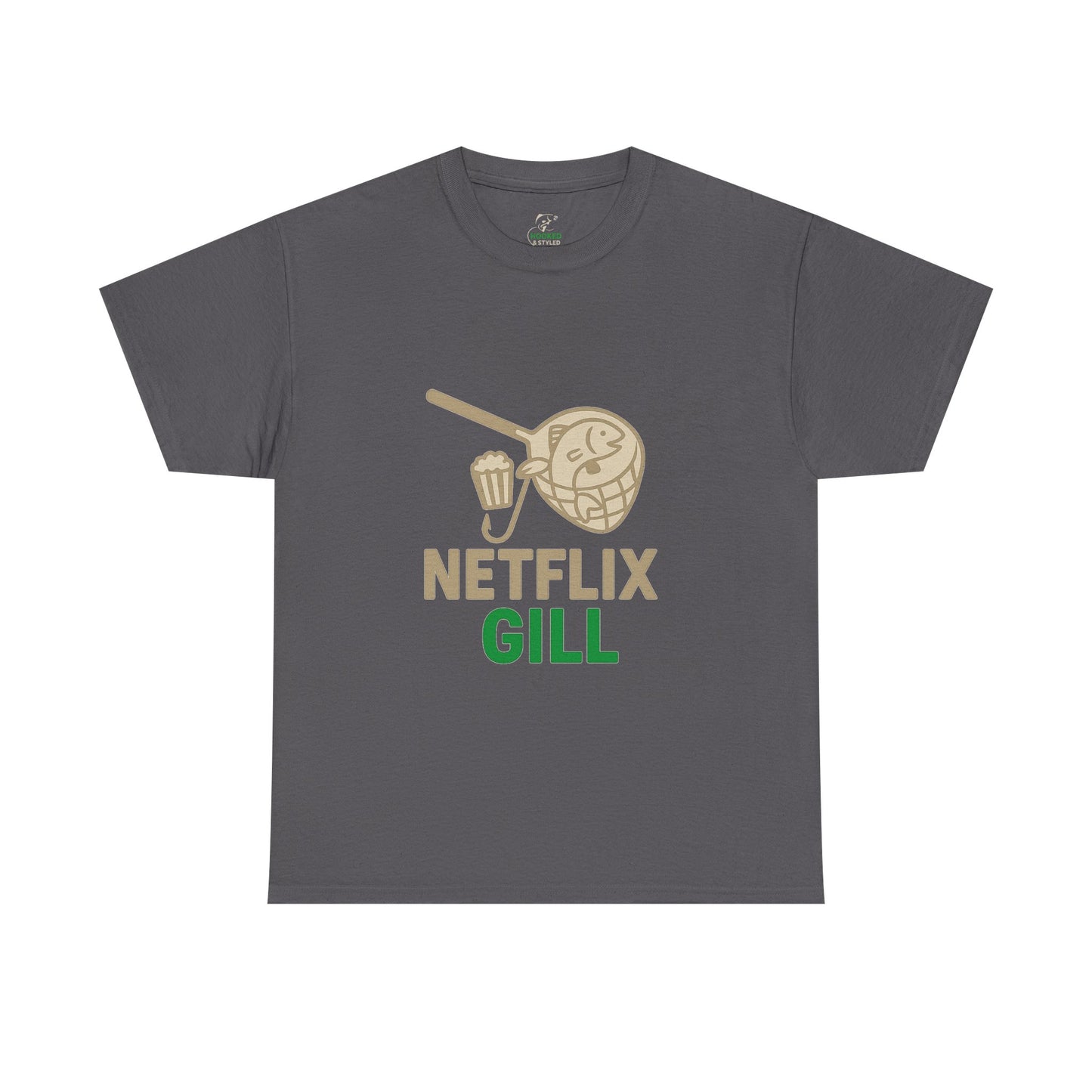 Netflix & Chill Fishing Tee, Unisex Cotton T-Shirt for Fishing Lovers, Gift for Anglers, Perfect for Outdoors, Casual Wear