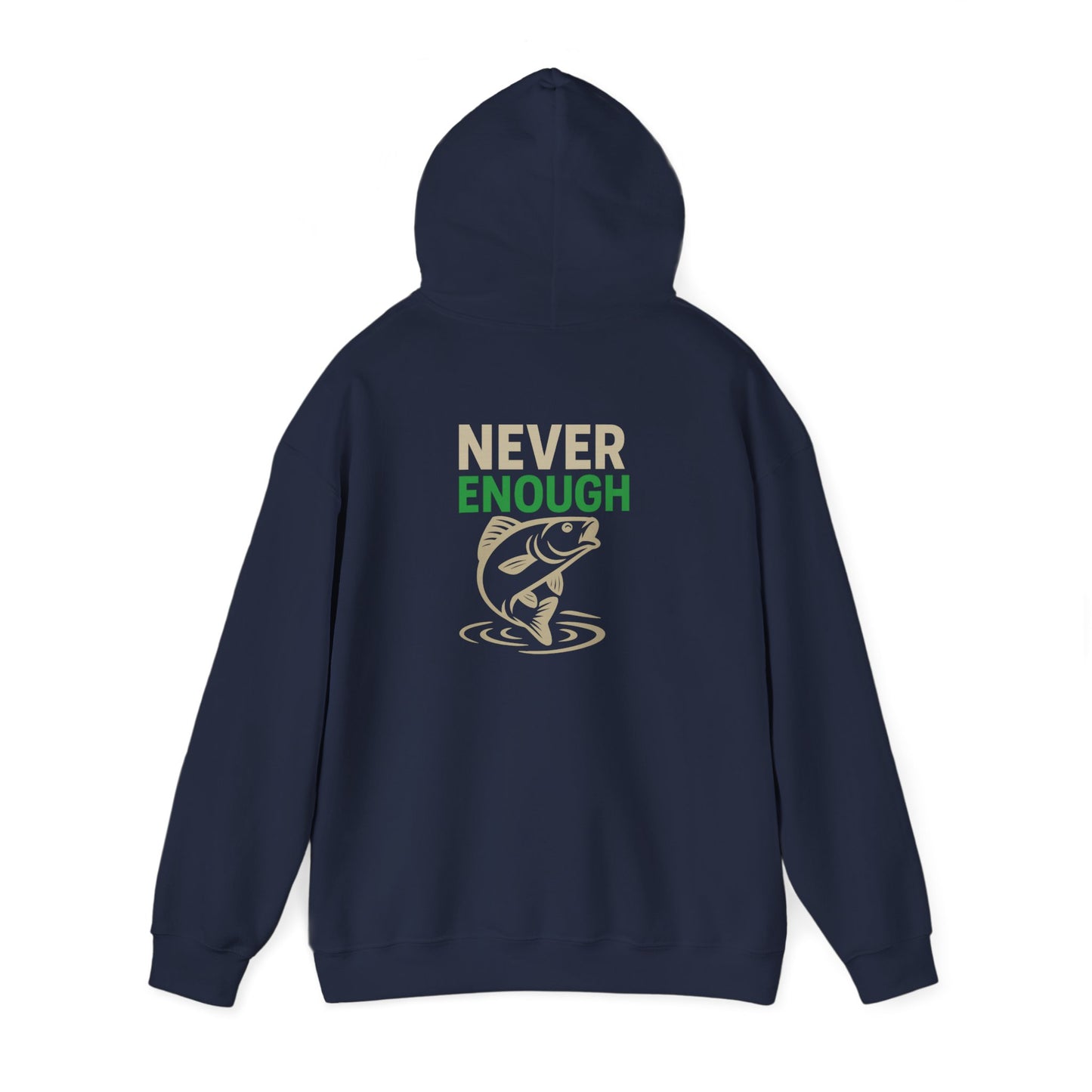 Fishing Themed Hoodie: Perfect for Anglers, One More Cast, Never Enough, Gift for Dad, Cozy Fishing Apparel