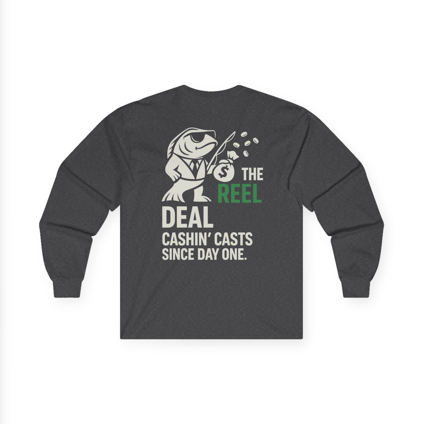 The Reel Deal Long Sleeve Tee – Front & Back