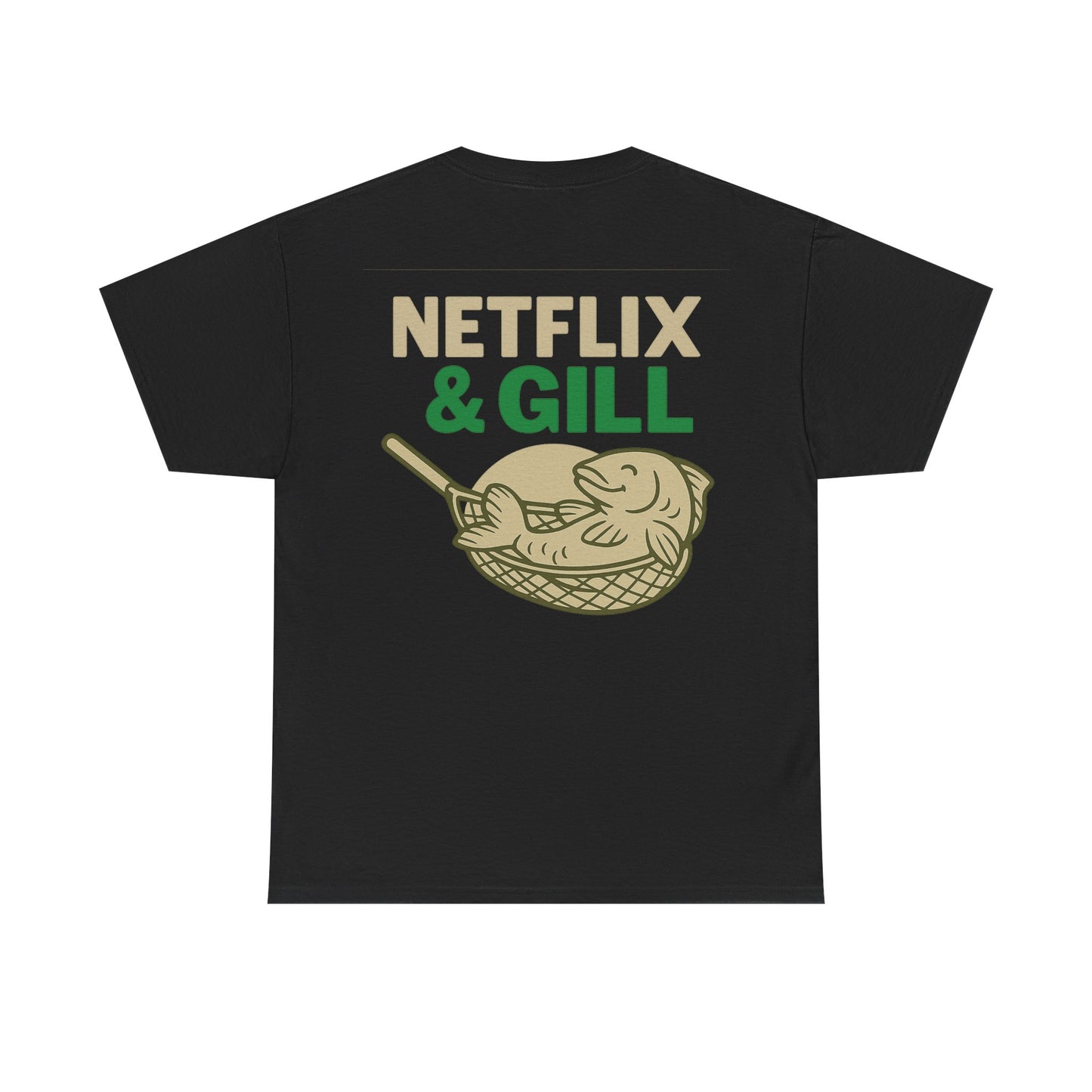 Netflix & Chill Fishing Tee, Unisex Cotton T-Shirt for Fishing Lovers, Gift for Anglers, Perfect for Outdoors, Casual Wear