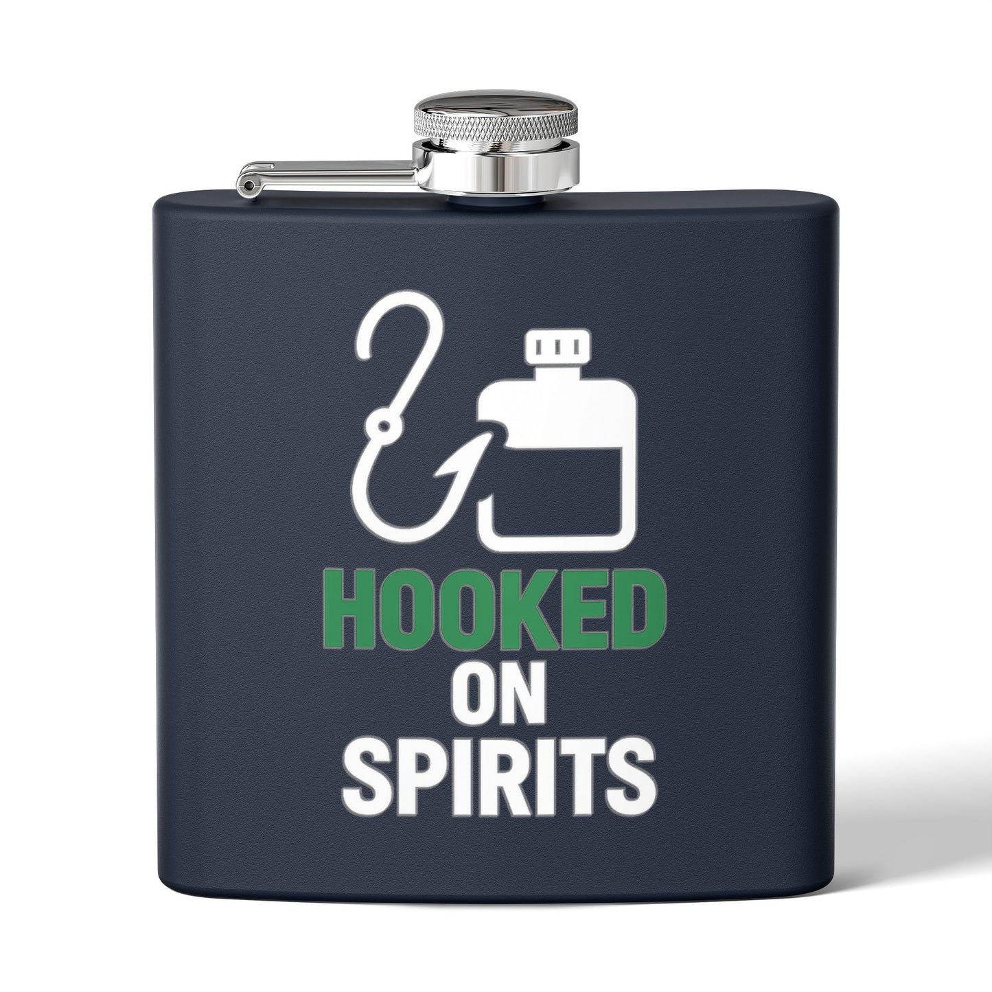 Hooked on Spirits Fishing Flask