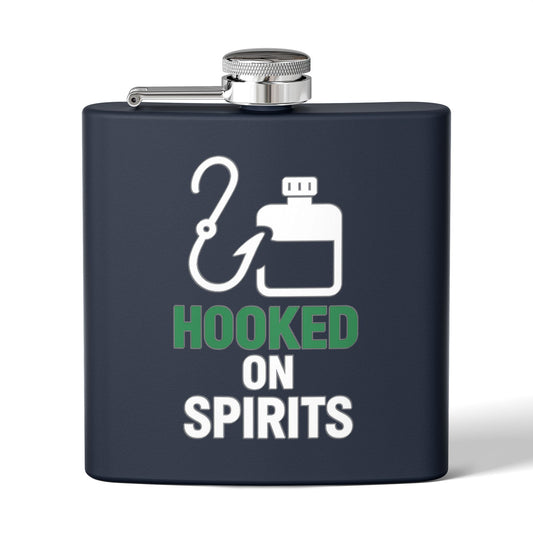Hooked on Spirits Fishing Flask