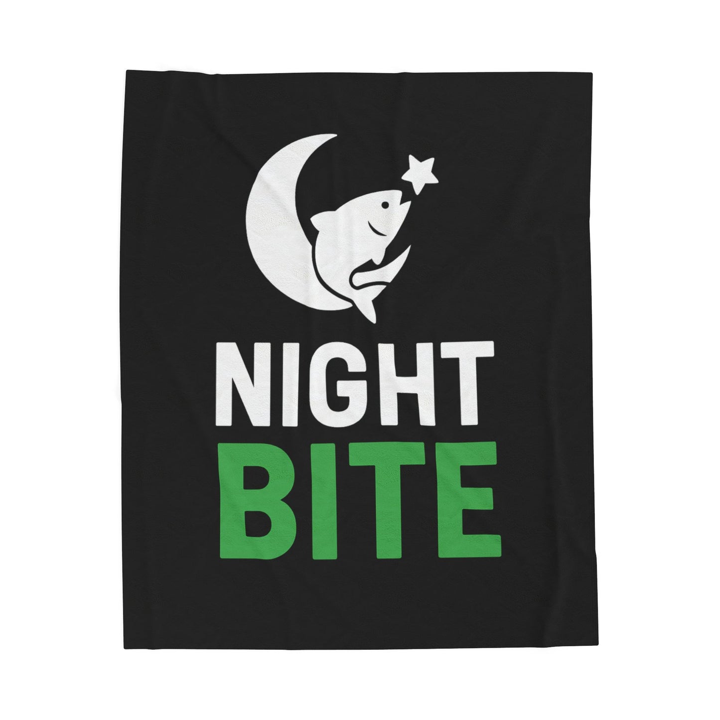 Night Bite Fishing Plush Blanket