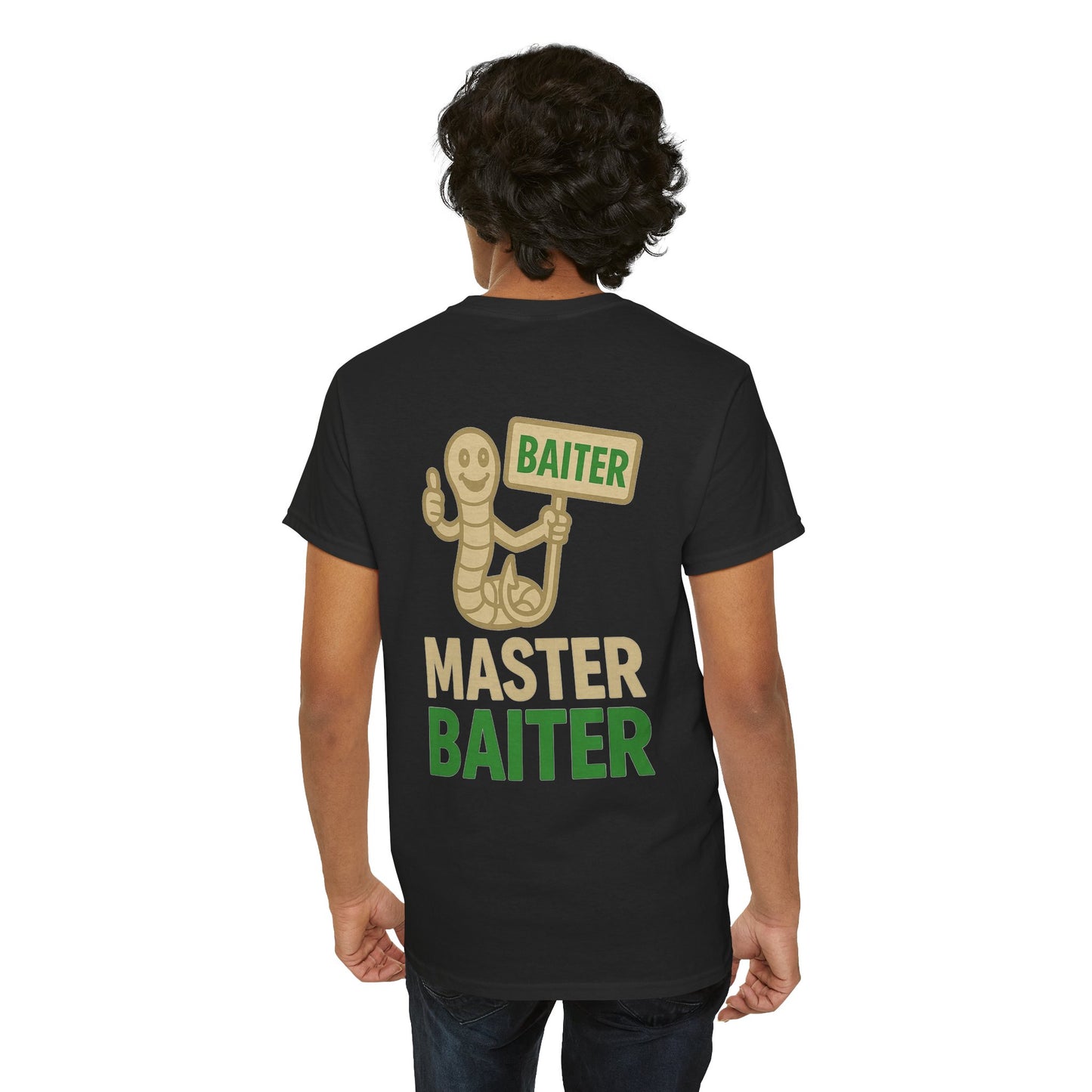 Fishing Humor Unisex Tee, Funny Fishing Gift, Angler T-Shirt, Master Baiter Shirt, Outdoor Dad Tee, Birthday Gift for Him