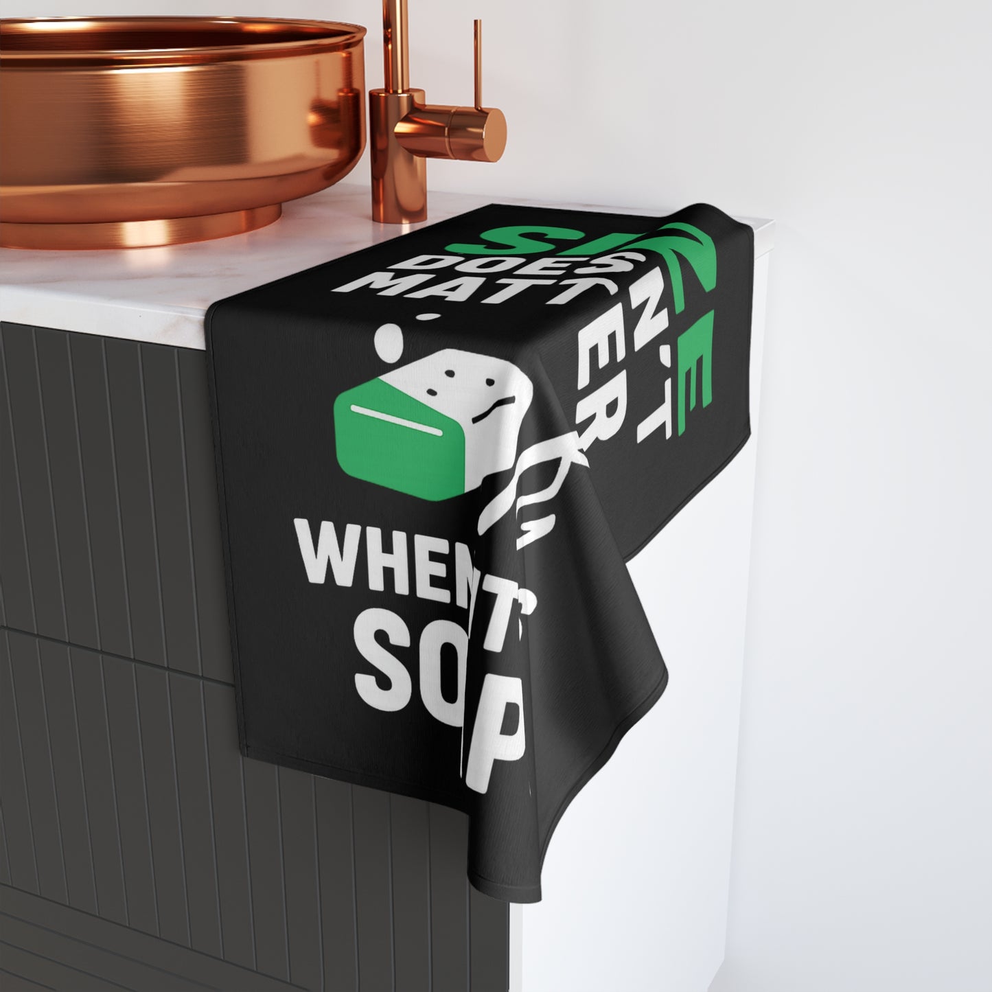 Size Doesn’t Matter Fishing Hand Towel