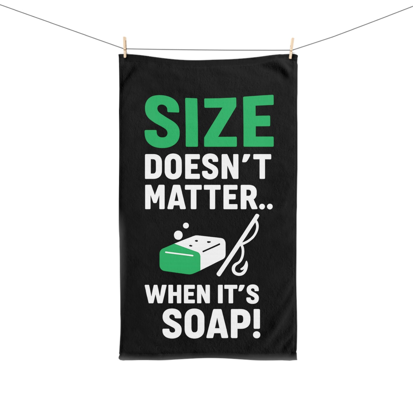 Size Doesn’t Matter Fishing Hand Towel