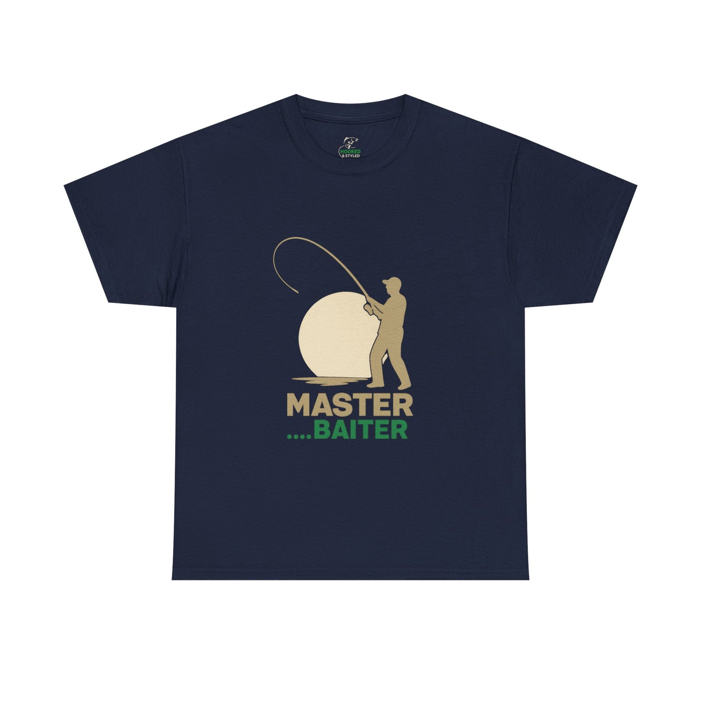 Fishing Humor Tee, Master Baiter Cotton T-Shirt, Gift for Fisherman, Casual Wear, Fishing Lover Shirt, Great for Outdoor Adventures
