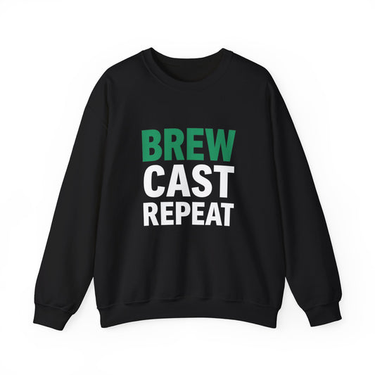 Brew Cast Repeat Sweatshirt – Front & Back Design
