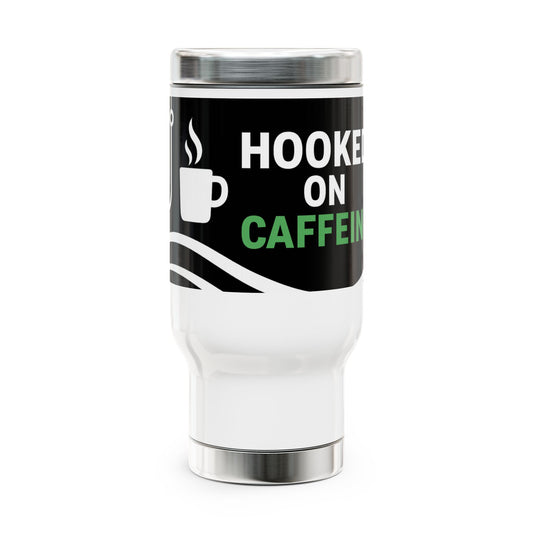 Hooked on Coffee Fishing Travel Mug