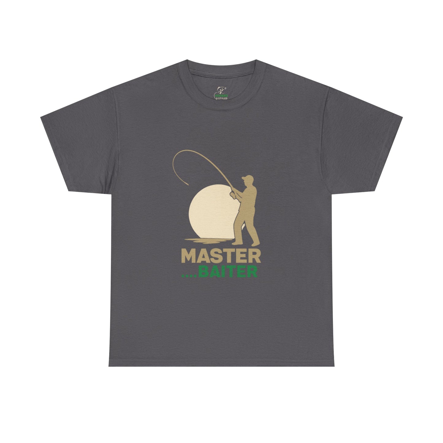 Fishing Humor Tee, Master Baiter Cotton T-Shirt, Gift for Fisherman, Casual Wear, Fishing Lover Shirt, Great for Outdoor Adventures
