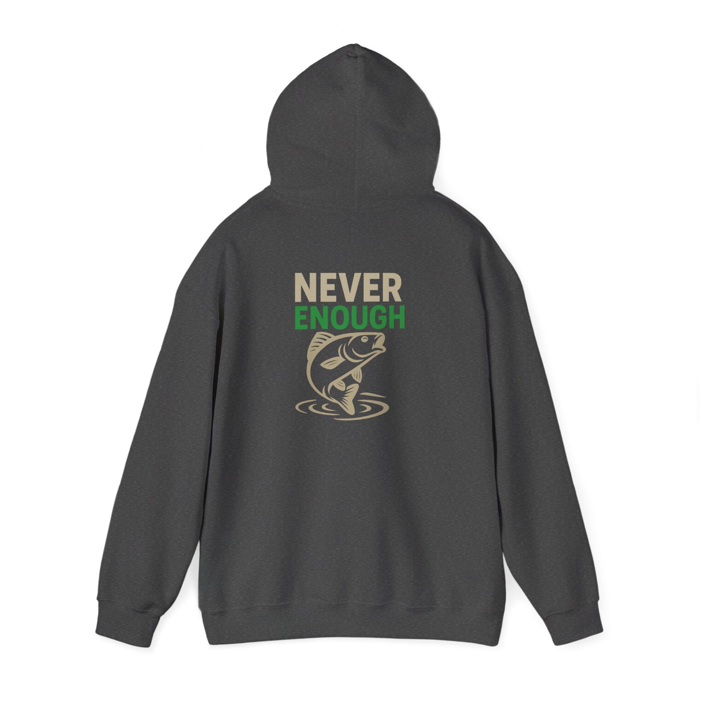 Fishing Themed Hoodie: Perfect for Anglers, One More Cast, Never Enough, Gift for Dad, Cozy Fishing Apparel