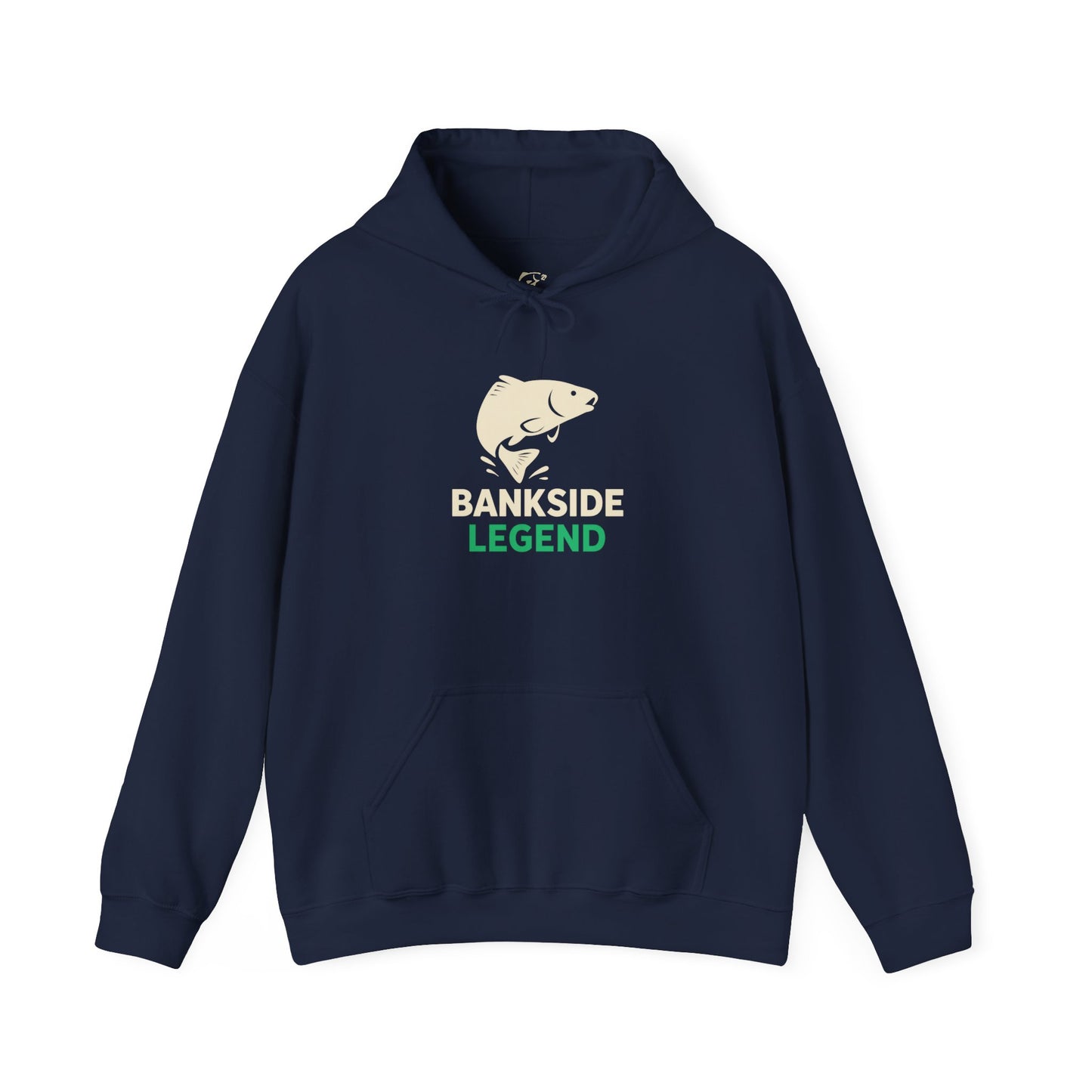 Bankside Legend Fishing Hoodie, Unisex Fishing Sweatshirt, Outdoor Adventure Apparel, Gift for Anglers, Camping Wear, Session King
