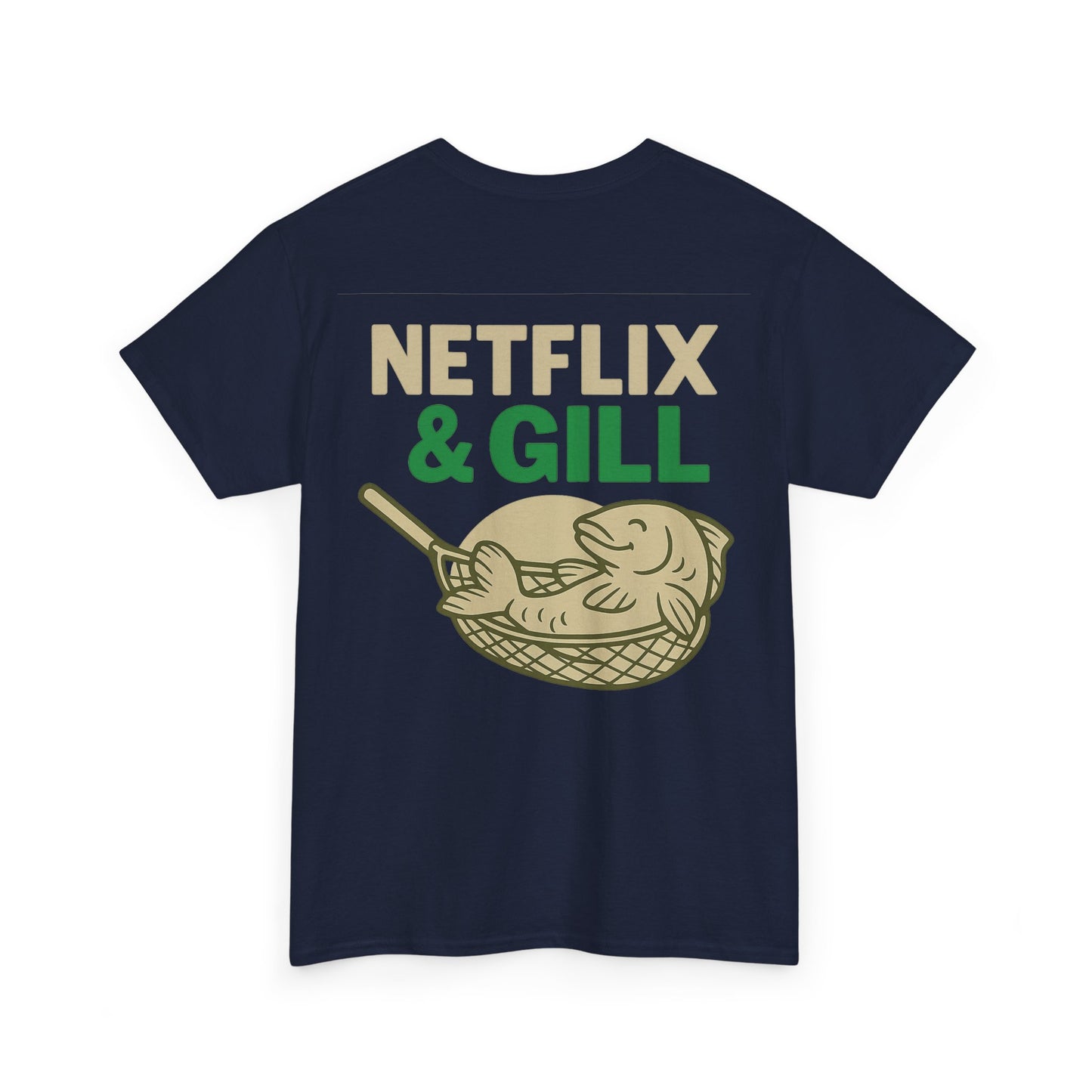 Netflix & Chill Fishing Tee, Unisex Cotton T-Shirt for Fishing Lovers, Gift for Anglers, Perfect for Outdoors, Casual Wear