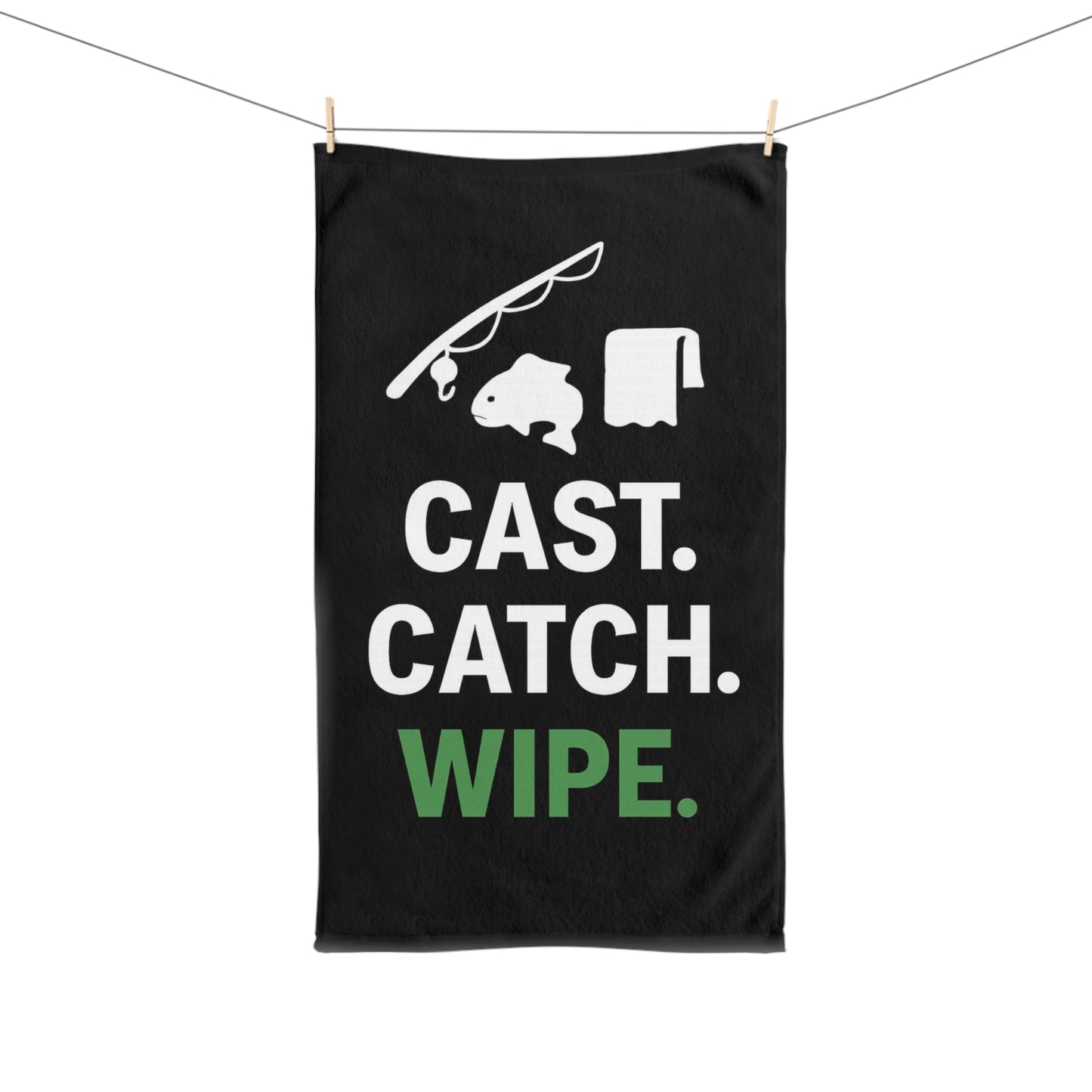 Cast Catch Wipe Fishing Hand Towel