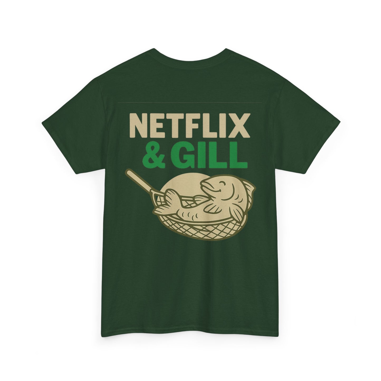 Netflix & Chill Fishing Tee, Unisex Cotton T-Shirt for Fishing Lovers, Gift for Anglers, Perfect for Outdoors, Casual Wear