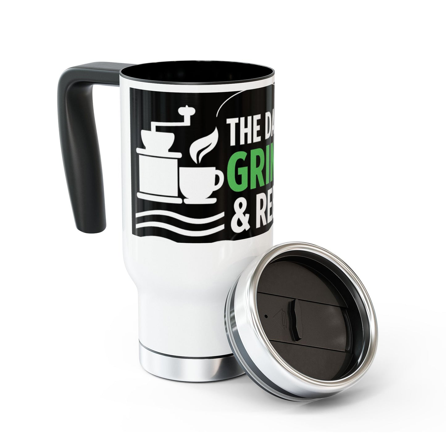 The Daily Grind & Reel Fishing Travel Mug