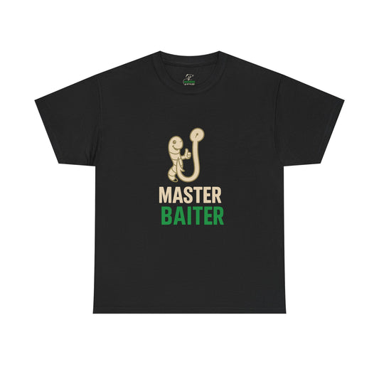 Fishing Humor Unisex Tee, Funny Fishing Gift, Angler T-Shirt, Master Baiter Shirt, Outdoor Dad Tee, Birthday Gift for Him