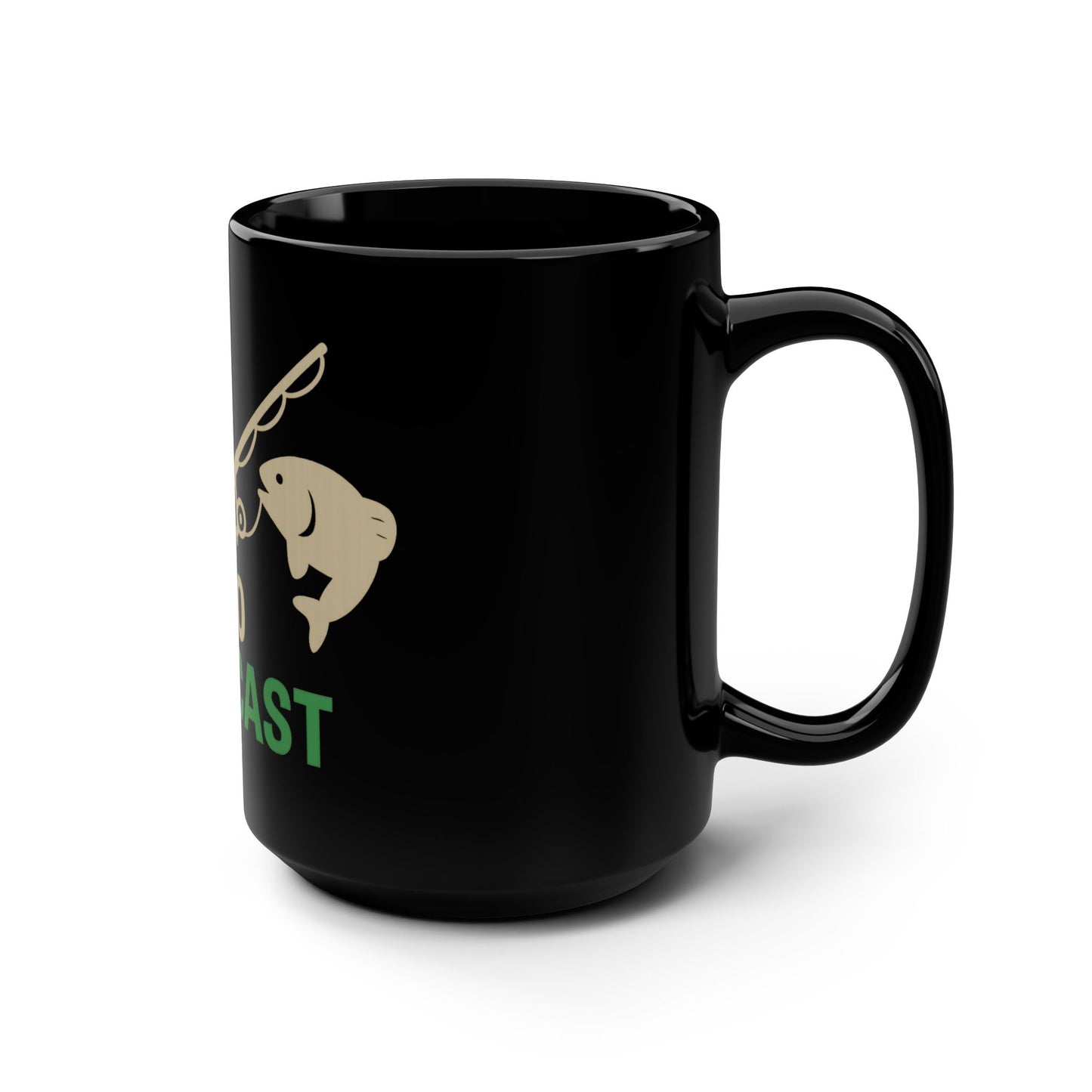 Espresso Your Cast Fishing Mug | 15oz Black Coffee Cup for Anglers, Fishing Enthusiasts, Personalized Gift, Fishing Decor, Sportsman