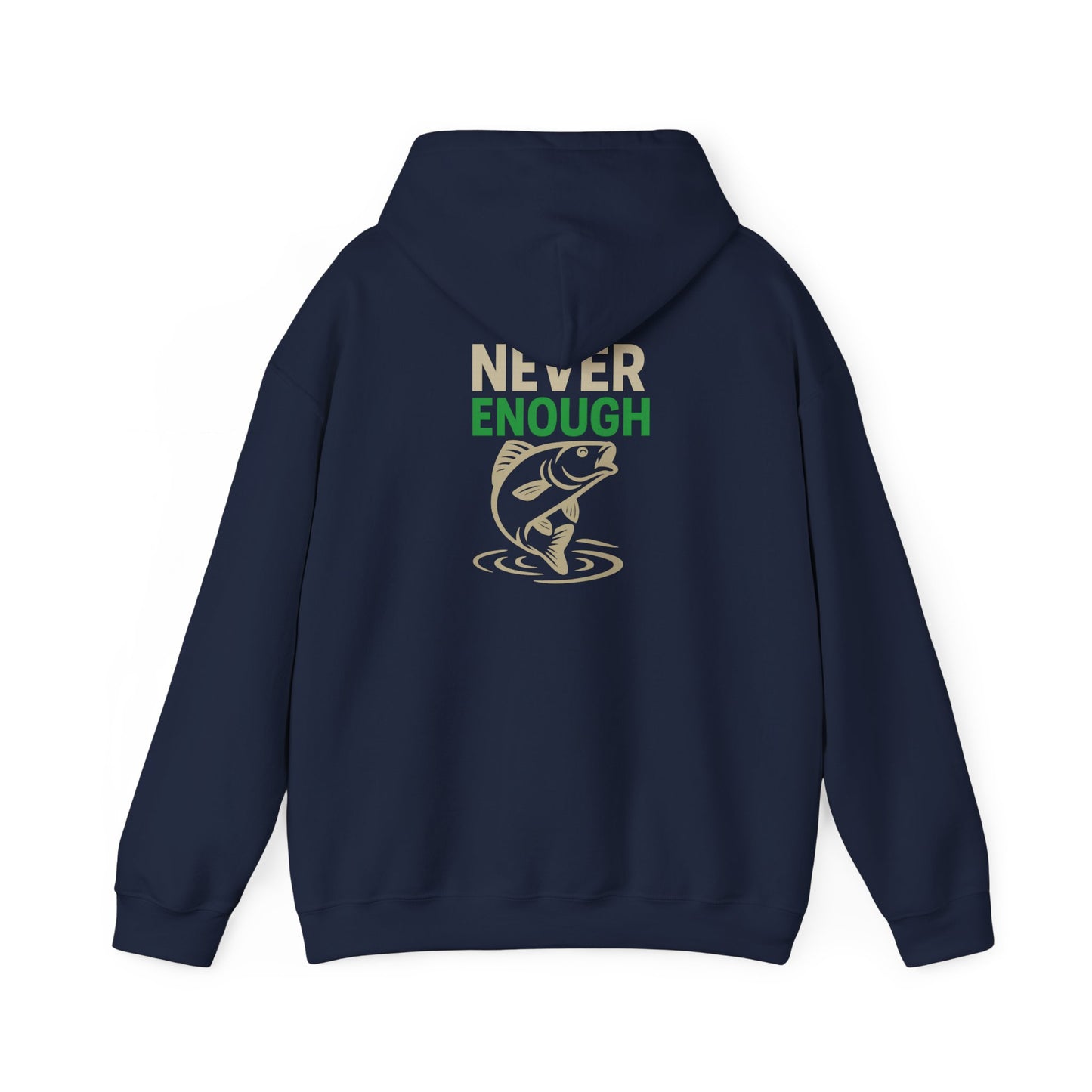 Fishing Themed Hoodie: Perfect for Anglers, One More Cast, Never Enough, Gift for Dad, Cozy Fishing Apparel