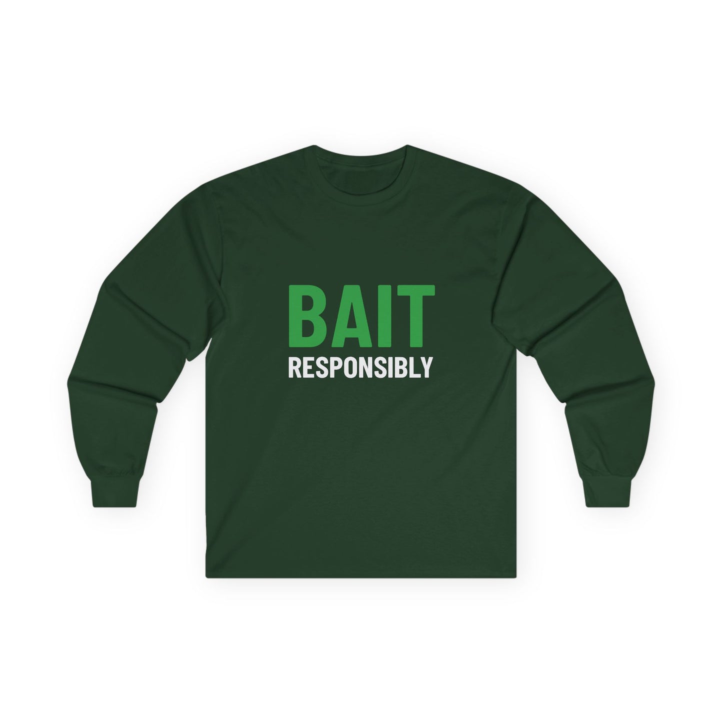 Bait Responsibility Long Sleeve Tee – Front & Back
