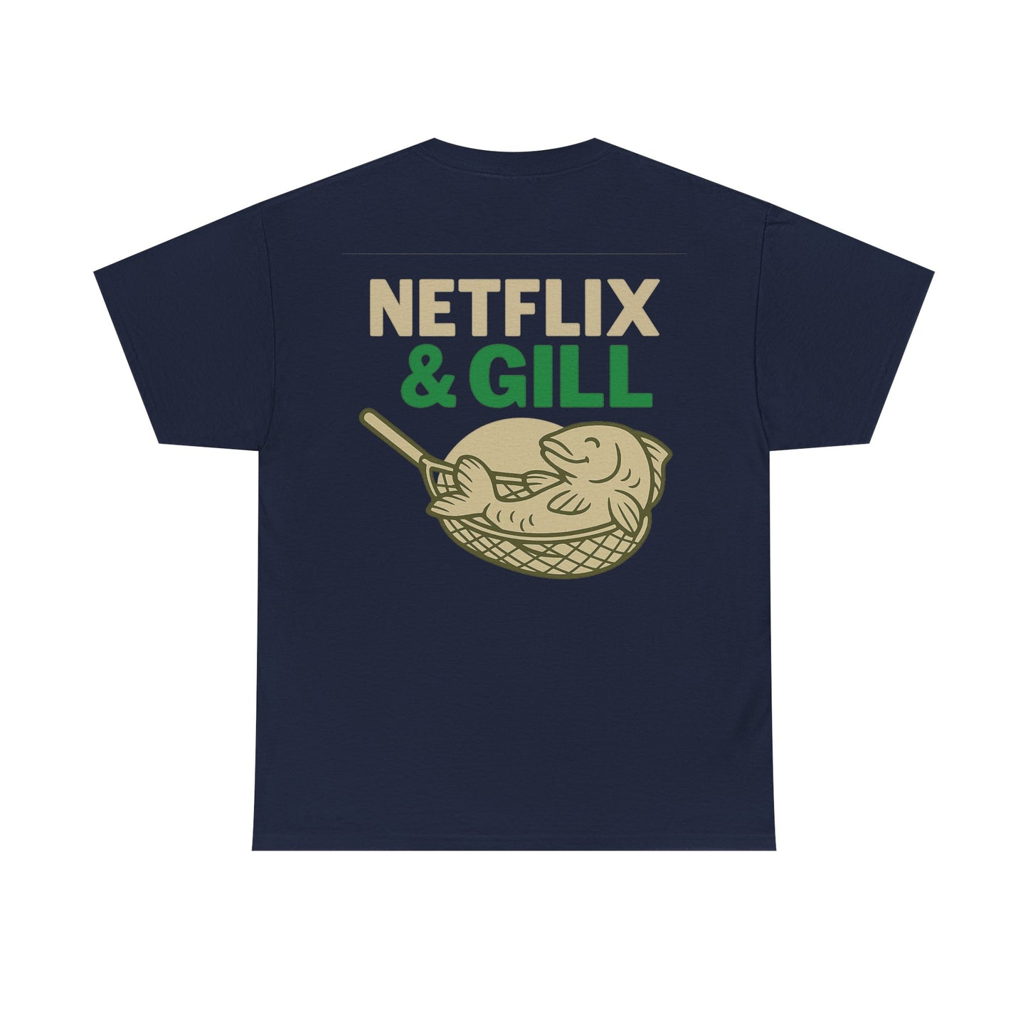 Netflix & Chill Fishing Tee, Unisex Cotton T-Shirt for Fishing Lovers, Gift for Anglers, Perfect for Outdoors, Casual Wear