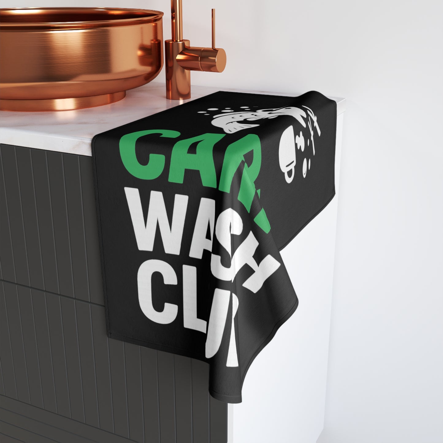 Carp Wash Club Fishing Hand Towel