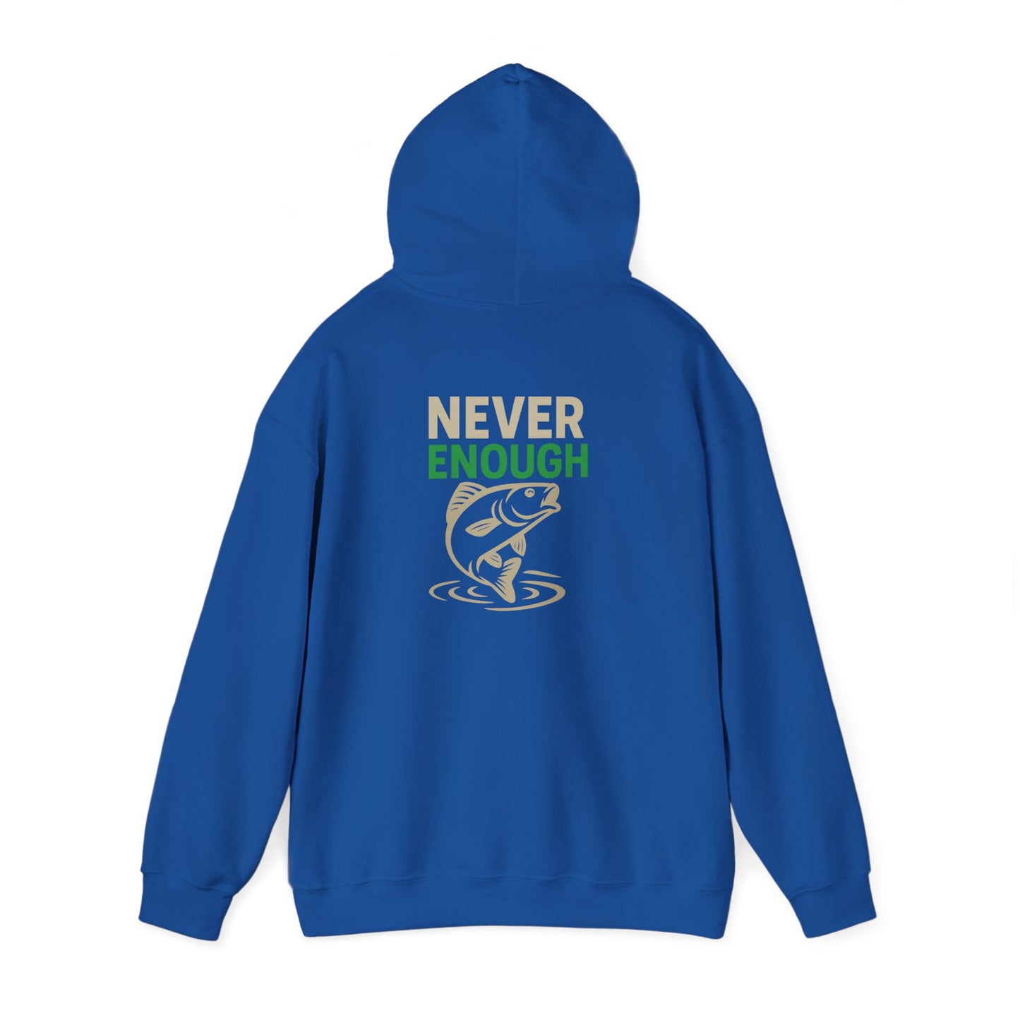 Fishing Themed Hoodie: Perfect for Anglers, One More Cast, Never Enough, Gift for Dad, Cozy Fishing Apparel