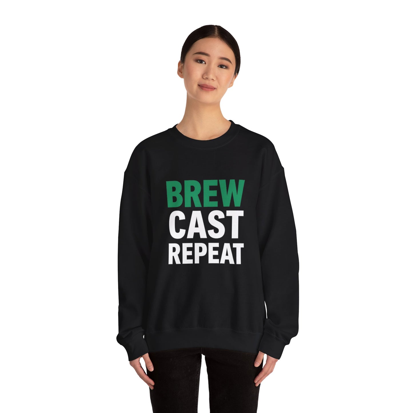 Brew Cast Repeat Sweatshirt – Front & Back Design