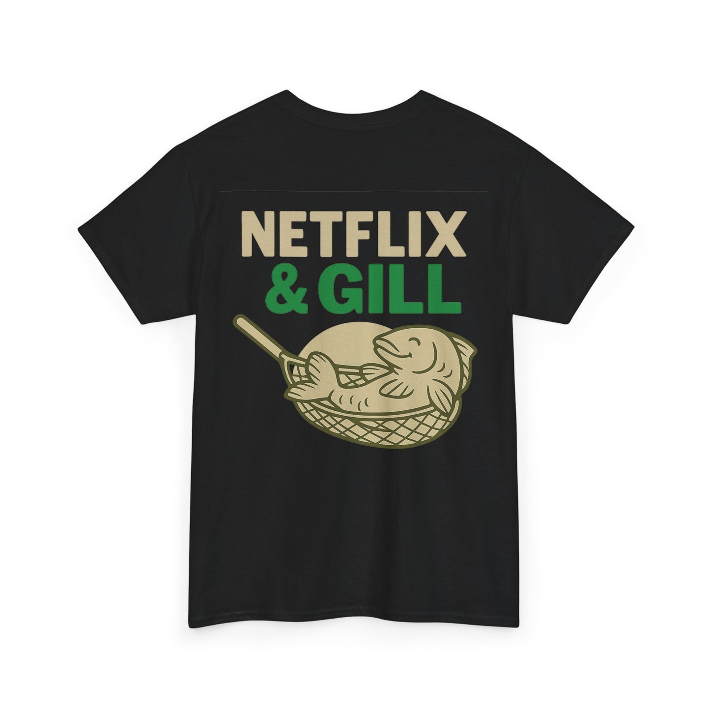 Netflix & Chill Fishing Tee, Unisex Cotton T-Shirt for Fishing Lovers, Gift for Anglers, Perfect for Outdoors, Casual Wear