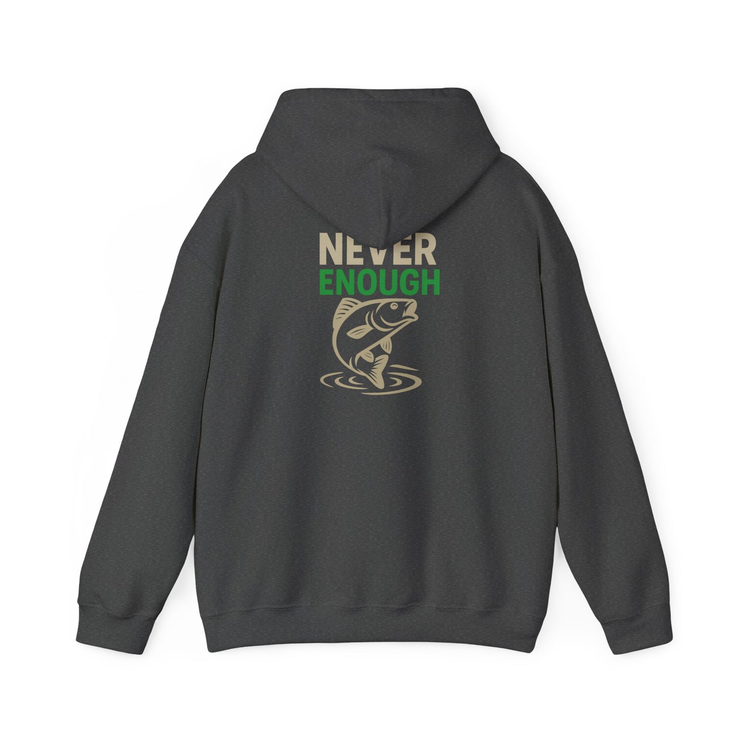 Fishing Themed Hoodie: Perfect for Anglers, One More Cast, Never Enough, Gift for Dad, Cozy Fishing Apparel