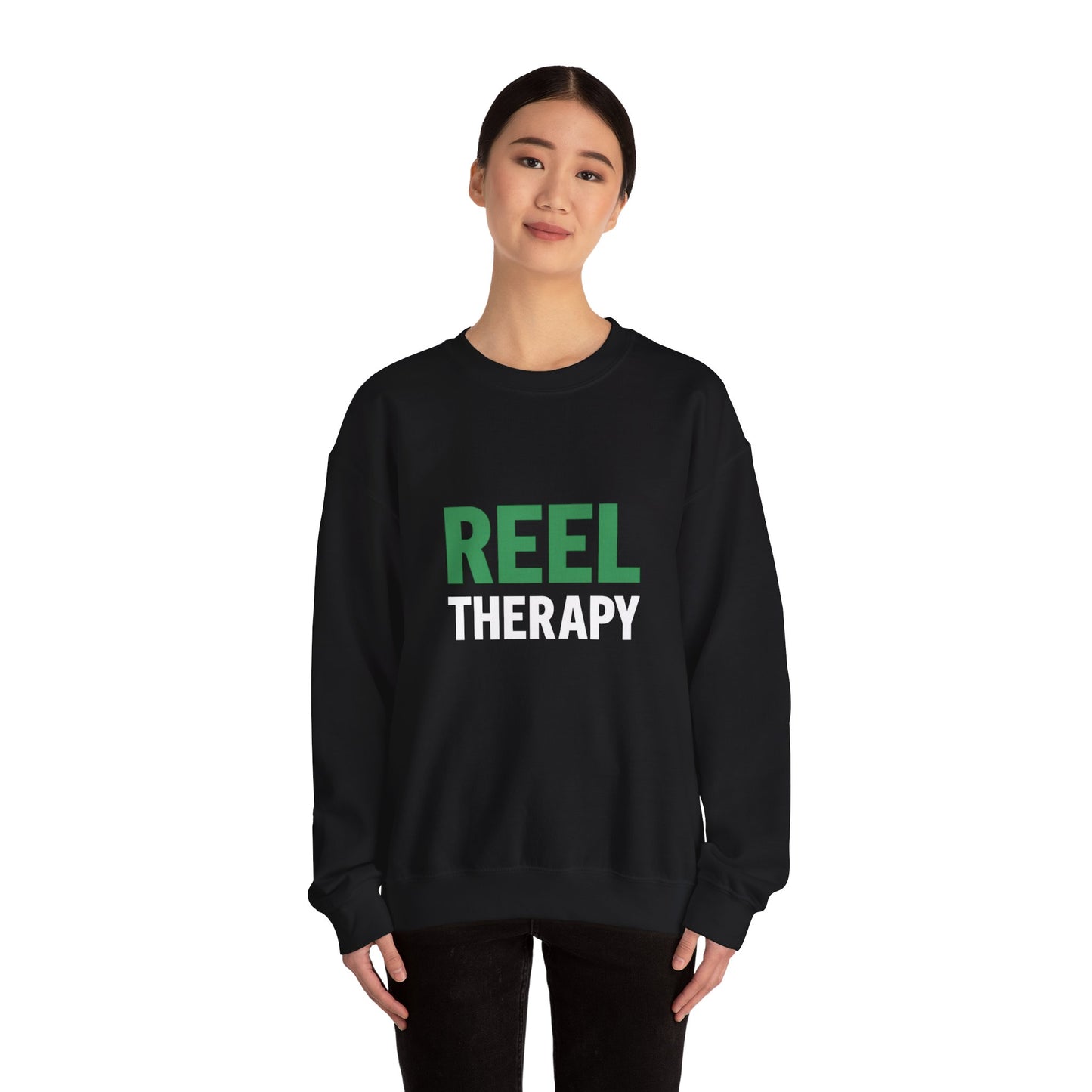 Reel Therapy Sweatshirt – Front & Back Design