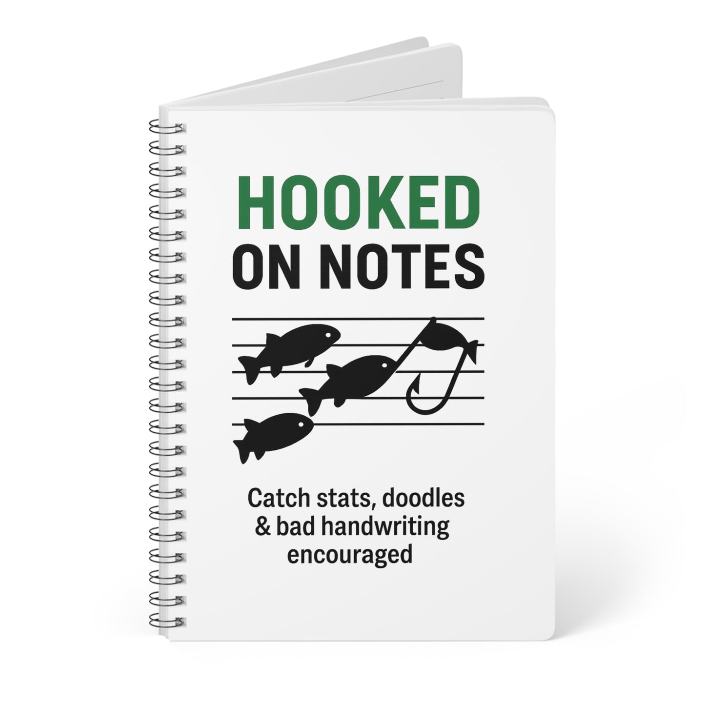 Hooked on Notes – Funny Fishing Log & Journal for Anglers