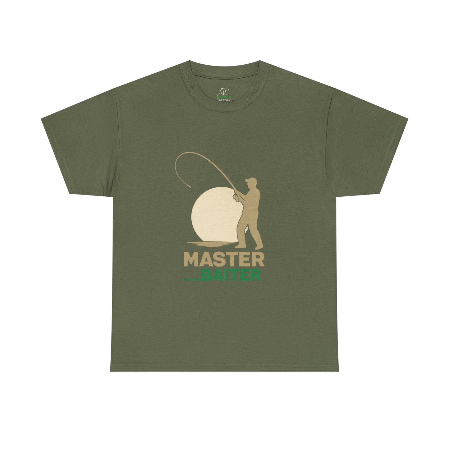 Fishing Humor Tee, Master Baiter Cotton T-Shirt, Gift for Fisherman, Casual Wear, Fishing Lover Shirt, Great for Outdoor Adventures