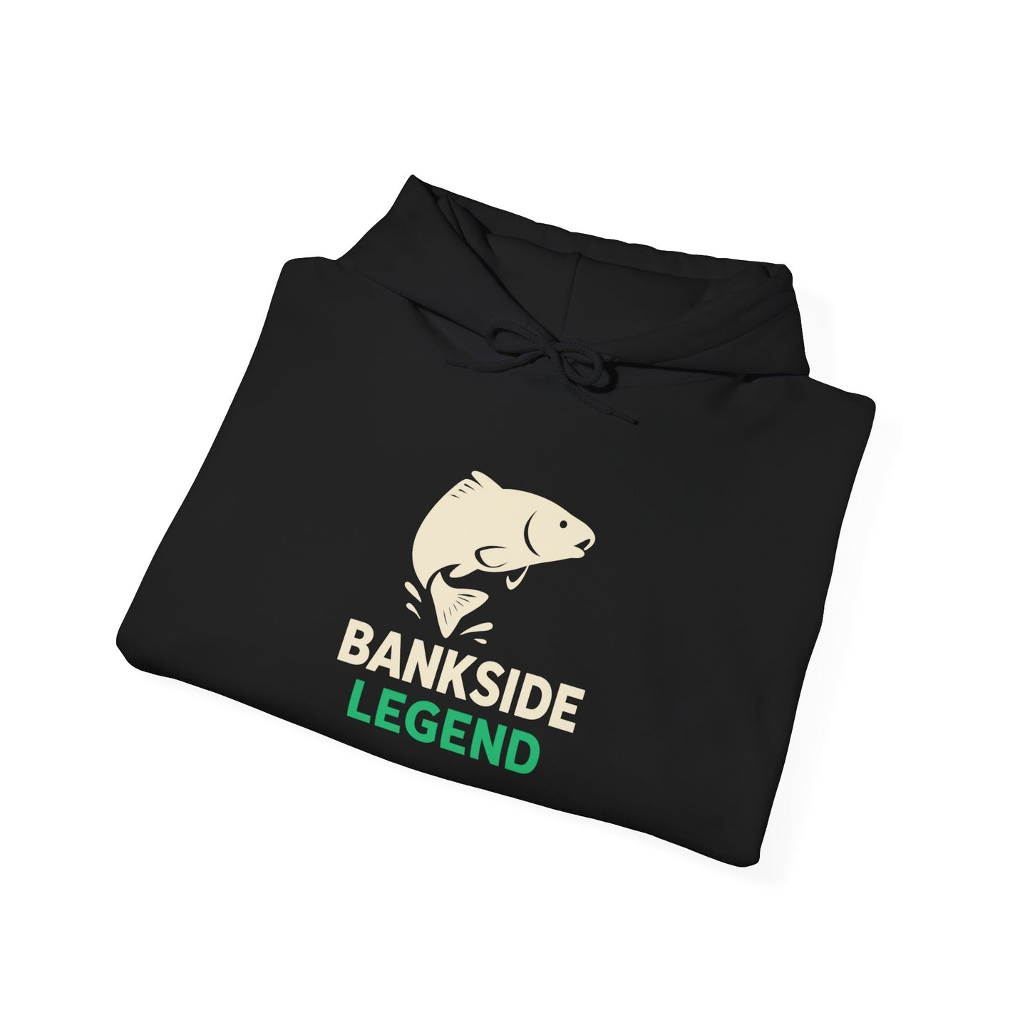 Bankside Legend Fishing Hoodie, Unisex Fishing Sweatshirt, Outdoor Adventure Apparel, Gift for Anglers, Camping Wear, Session King