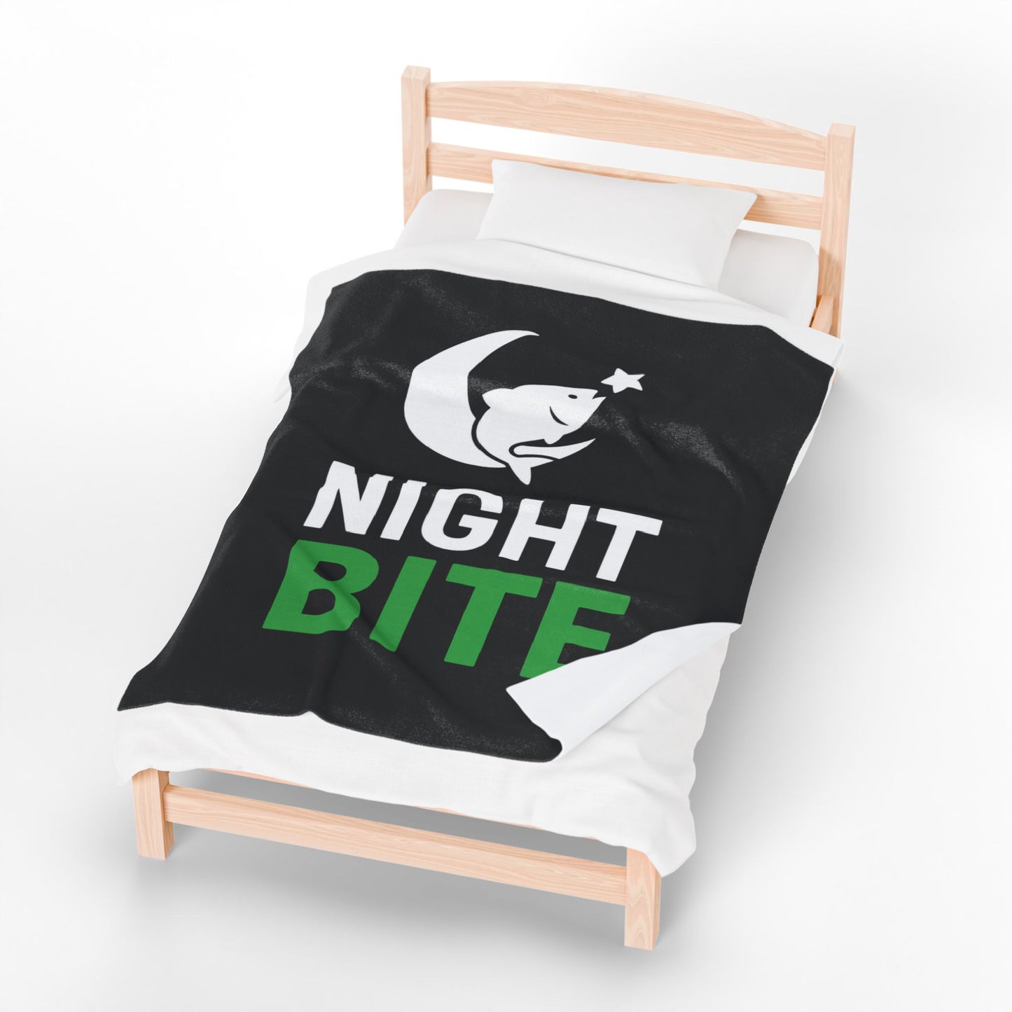 Night Bite Fishing Plush Blanket