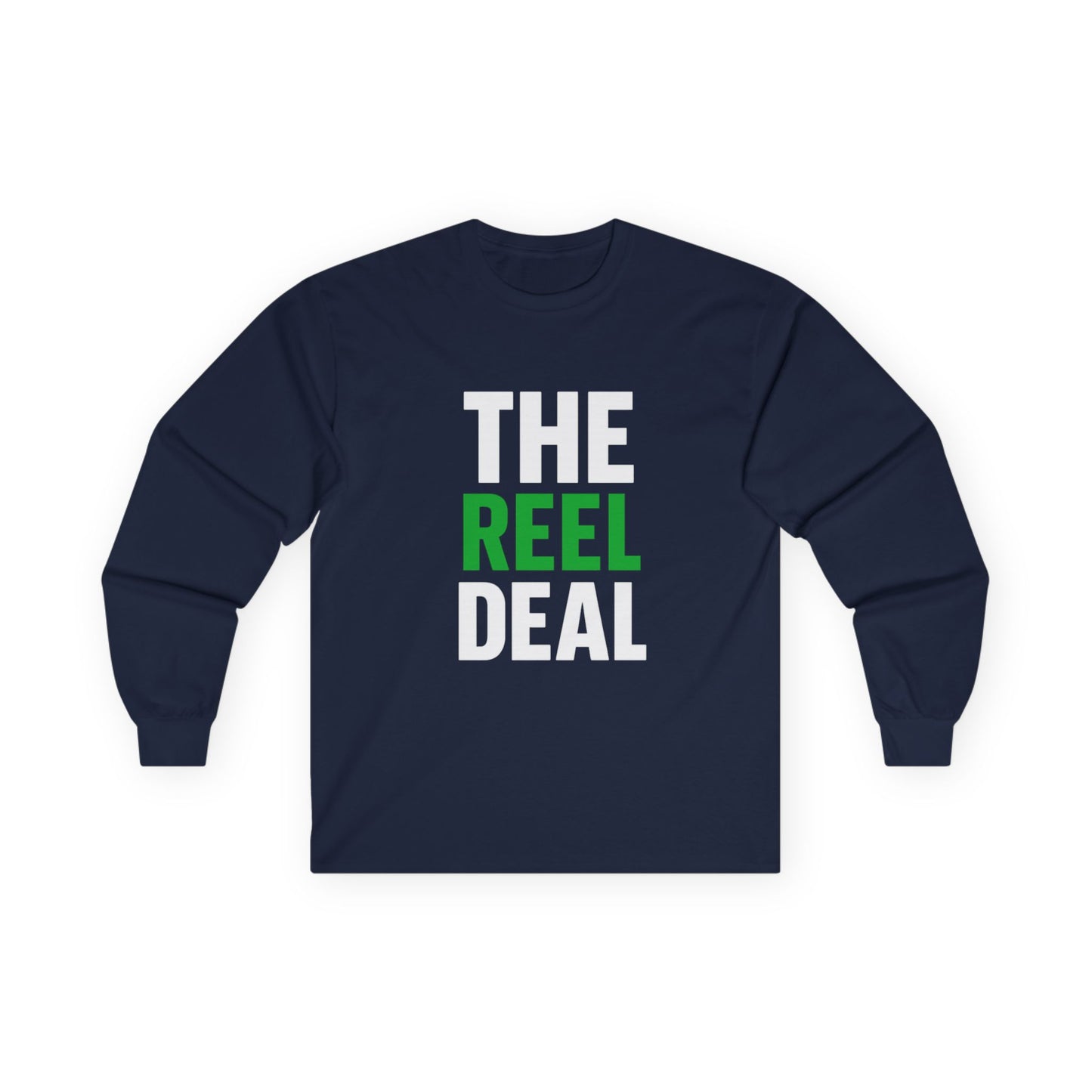 The Reel Deal Long Sleeve Tee – Front & Back
