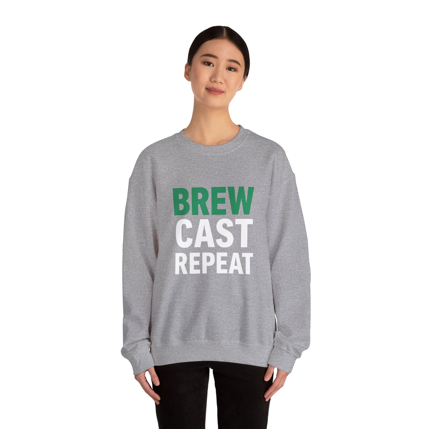 Brew Cast Repeat Sweatshirt – Front & Back Design